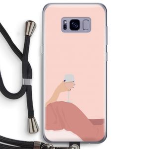 Wine: Samsung Galaxy S8 Plus Transparant Hoesje met koord