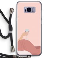 Wine: Samsung Galaxy S8 Plus Transparant Hoesje met koord