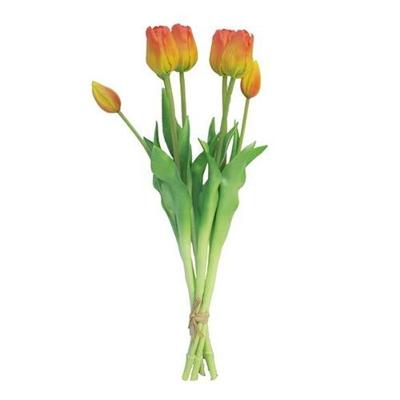 Bosje Tulpen Tulp Duchesse Classic oranje kunstbloem - Buitengewoon de boet