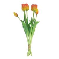 Bosje Tulpen Tulp Duchesse Classic oranje kunstbloem - Buitengewoon de boet