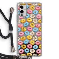 Pink donuts: OnePlus 9 Transparant Hoesje met koord