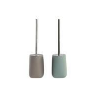 Toiletborstel DKD Home Decor 11 x 11 x 41 cm Beige Roestvrij staal Groen Dolomite (2 Stuks)