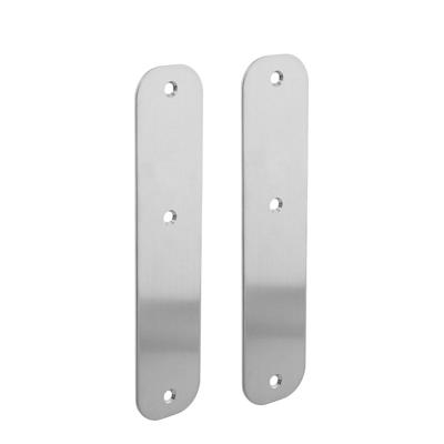 Schild plat 190x42x2mm geheel blind RVS