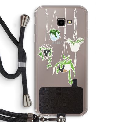 Hang In There: Samsung Galaxy J4 Plus Transparant Hoesje met koord