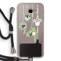 Hang In There: Samsung Galaxy J4 Plus Transparant Hoesje met koord