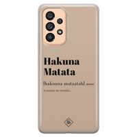 Samsung Galaxy A53 siliconen hoesje - Hakuna matata