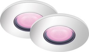 Philips Hue Xamento badkamerinbouwspot chroom White and Color 2-pack