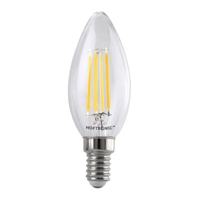 E14 LED Filament Lamp - 4 Watt 470 lumen - 2700K warm wit licht - kleine fitting - Vervangt 40 Watt - C37 kaarslamp