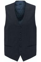 Pierre Cardin Modern Fit Vest blauw, Effen - thumbnail