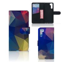 OPPO A91 | Reno3 | Book Case | Polygon Dark