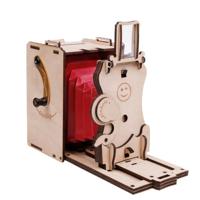 JollyLook Pinhole DIY Mini Instant Filmcamera-bouwset, Natuurlijk hout JollyLook Pinhole DIY Mini Instant Filmcamera-bouwset, Natuurlijk hout