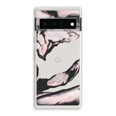 Roze stroom: Google Pixel 6 Pro Transparant Hoesje