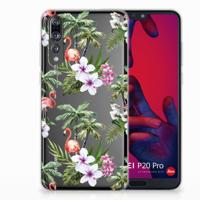 Huawei P20 Pro | TPU Hoesje | Flamingo Palms