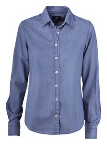 Cutter & Buck 352405 Ellensburg Denim Shirt Ladies - Denim Blauw - XL