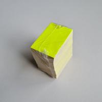 Prijskaart blanco fluor geel 4x6 cm 100