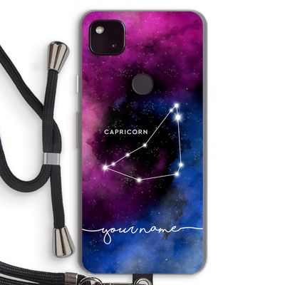 Sterrenbeeld - Donker: Pixel 4a 5G Transparant Hoesje met koord