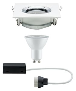 Paulmann Nova Inbouwlamp voor badkamer Set LED GU10 7 W IP65 Wit (mat), Chroom