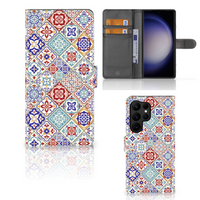 Samsung Galaxy S23 Ultra Bookcase Tiles Color - thumbnail