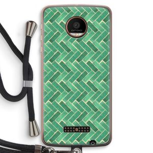 Moroccan tiles 2: Motorola Moto Z Force Transparant Hoesje met koord