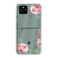 Rozen: Google Pixel 5a 5G Transparant Hoesje