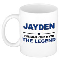 Jayden The man, The myth the legend cadeau koffie mok / thee beker 300 ml - thumbnail