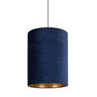 Nowodvorski Velvet hanglamp Barrel blauw met goud 8446