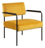 Bendt Fauteuil 'Caty' Velvet, kleur Geel - thumbnail