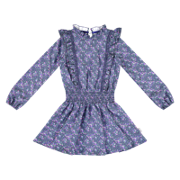 Vinrose Meisjes jurk - Dress blauw