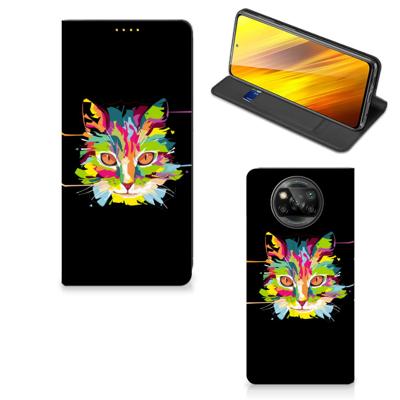 Xiaomi Poco X3 Pro | Poco X3 Magnet Case Cat Color Xiaomi Poco X3 Pro | Poco X3 Magnet Case Cat Color