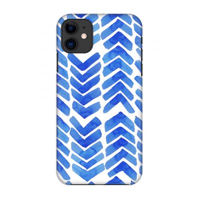 Blauwe pijlen: Volledig geprint iPhone 11 Hoesje
