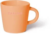 Vondels espressokop keramiek darling 5.5x7.5cm orange