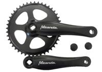 Miranda Beta 1+ crankstel 44T 3/32“, zwart/zwart