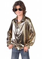 Disco blouse goud kind - thumbnail