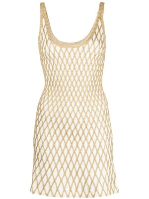 Valentino Garavani robe sans manches à encolure ronde - Blanc