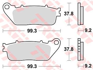 TRW Brake pad mcb 817 sh sintered metal