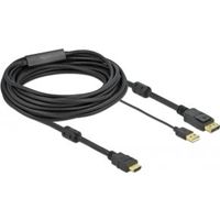 Delock 85967 HDMI naar DisplayPort kabel 4K 30 Hz 7 m