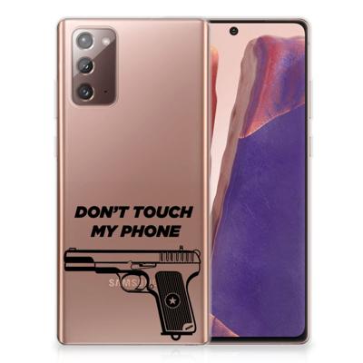 Samsung Note 20 Silicone-hoesje Pistol DTMP Samsung Note 20 Silicone-hoesje Pistol DTMP