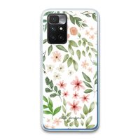 Botanical sweet flower heaven: Xiaomi Redmi 10 Transparant Hoesje