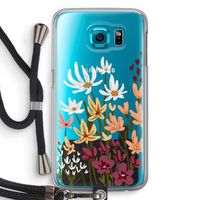 Painted wildflowers: Samsung Galaxy S6 Transparant Hoesje met koord