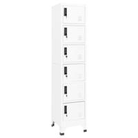 Lockerkast 38x40x180 cm staal wit