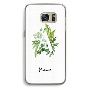 Green Brush: Samsung Galaxy S7 Transparant Hoesje