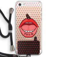 Yolo Denise: iPhone 5 / 5S / SE Transparant Hoesje met koord