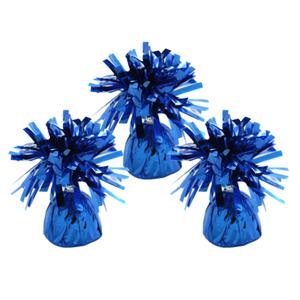 Ballon gewichtjes - 3x - blauw - 170 gram - gewichtjes voor helium ballontrosjes