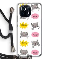 Meow: Xiaomi Mi 11 Transparant Hoesje met koord