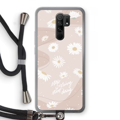 Daydreaming becomes reality: Xiaomi Redmi 9 Transparant Hoesje met koord
