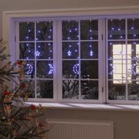 VidaXL Lichtslinger ster en maan afstandsbediening 138 led's blauw