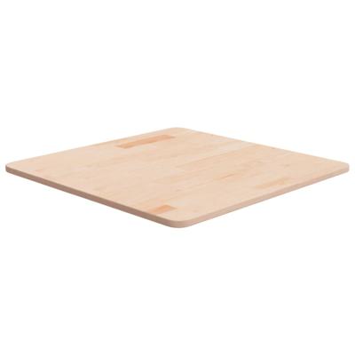 Tafelblad vierkant 60x60x1,5 cm onbehandeld massief eikenhout