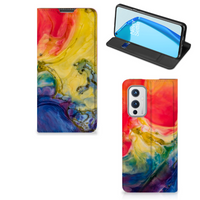 Bookcase OnePlus 9 Watercolor Dark