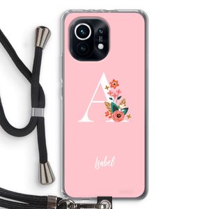 Pink Bouquet: Xiaomi Mi 11 Transparant Hoesje met koord