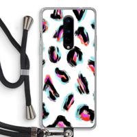 Cheetah color: OnePlus 8 Transparant Hoesje met koord - thumbnail